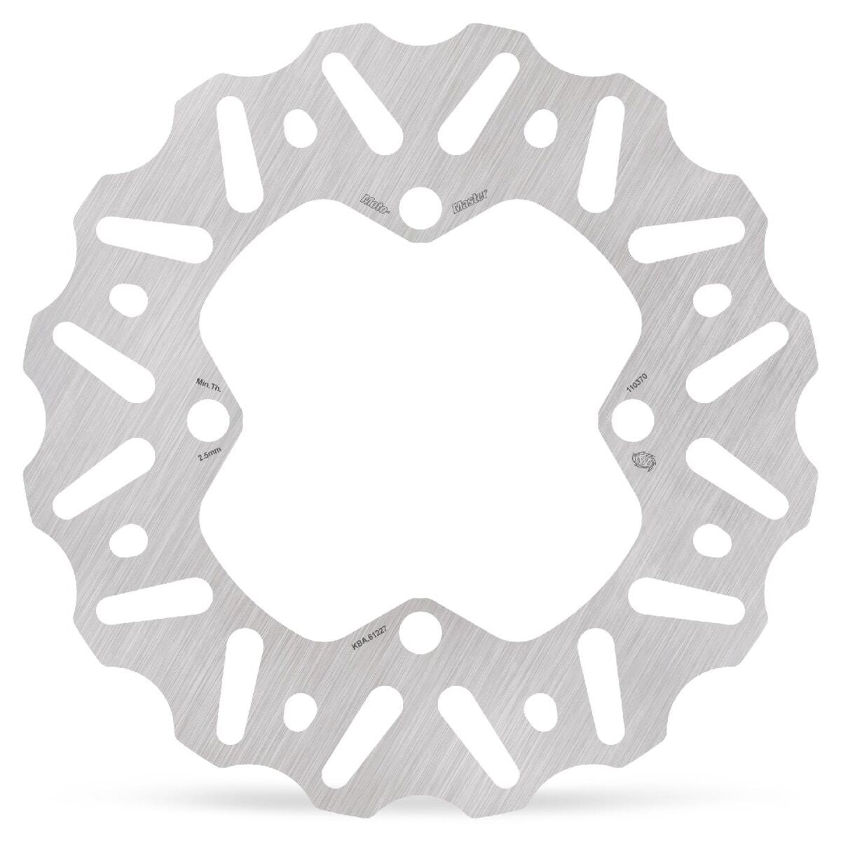 MOTO-MASTER BRAKE ROTOR FIXED NITRO CONTOURED NATURAL 110370