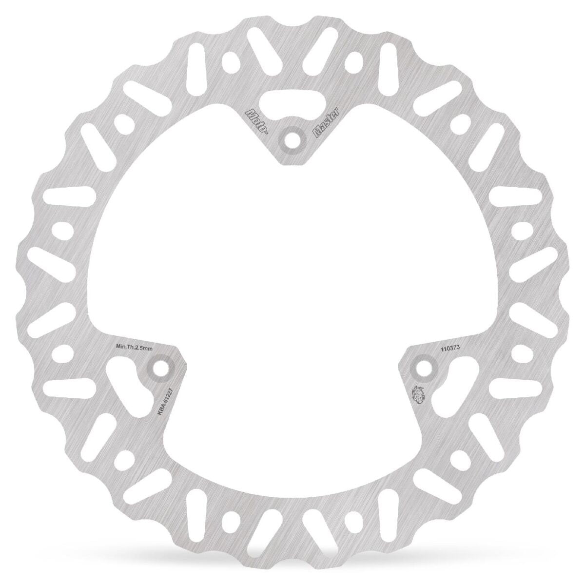 MOTO-MASTER BRAKE ROTOR FIXED NITRO CONTOURED NATURAL 110373