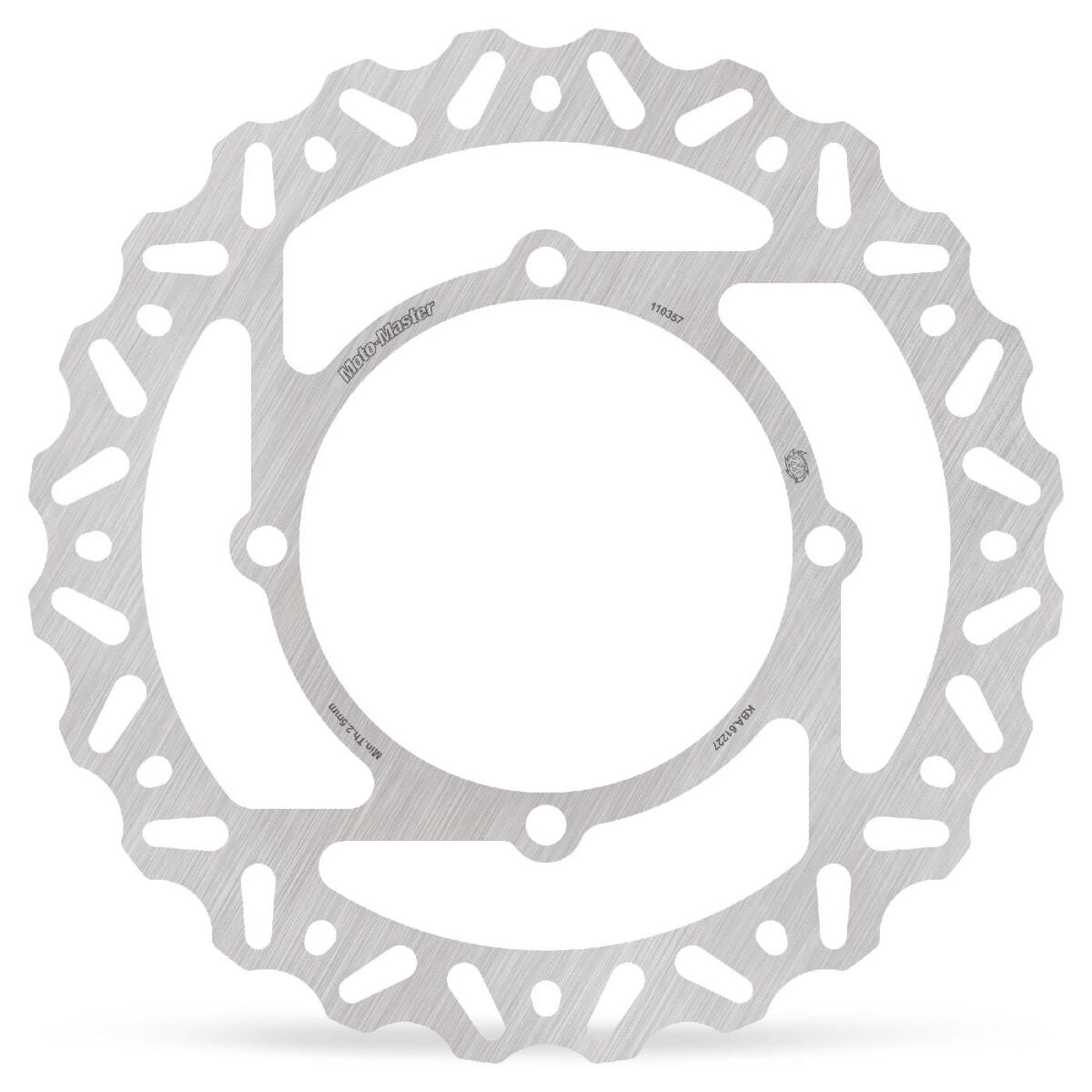 MOTO-MASTER BRAKE ROTOR FIXED NITRO CONTOURED NATURAL 110357