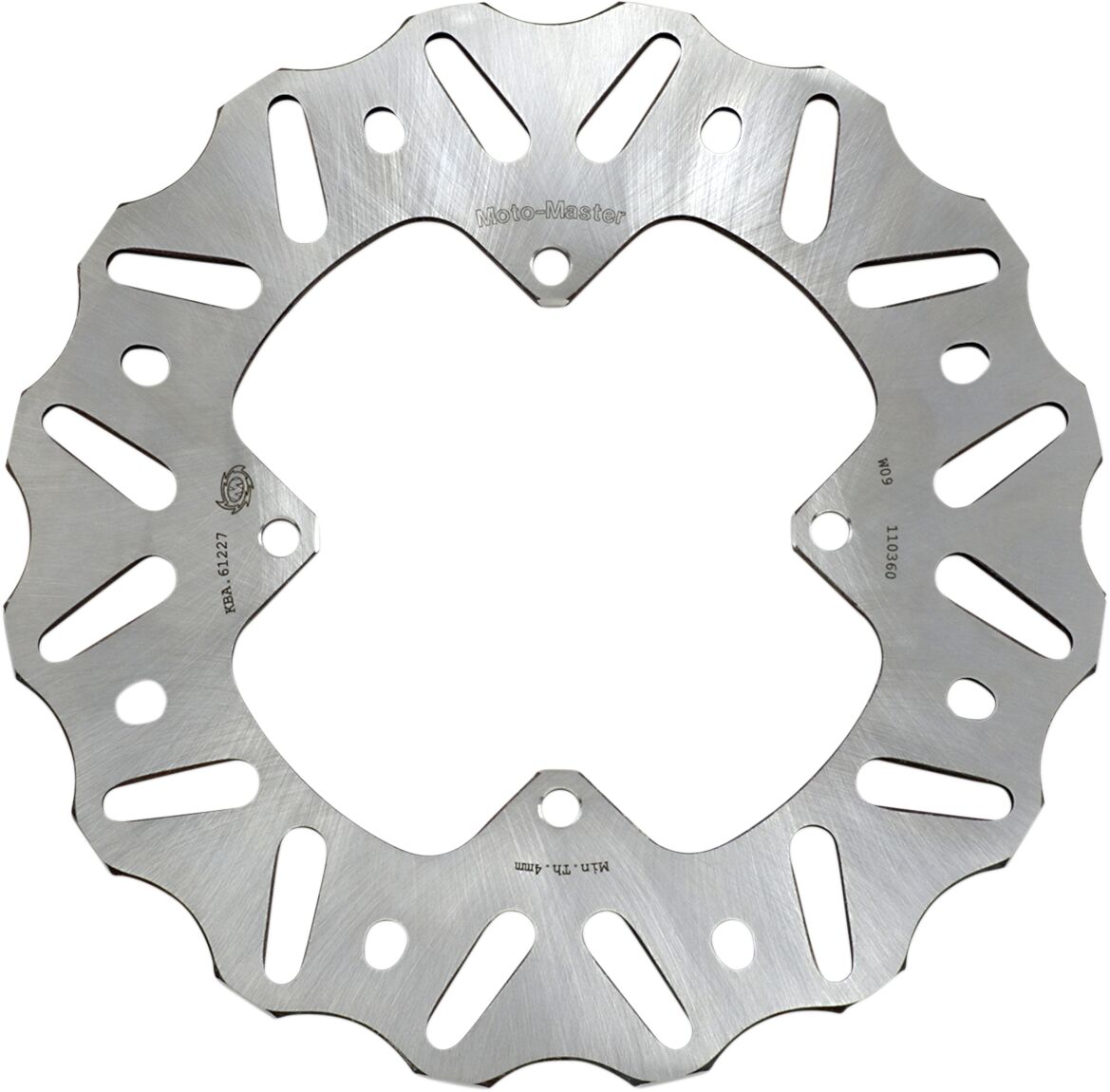 MOTO-MASTER BRAKE ROTOR FIXED NITRO CONTOURED NATURAL 110360
