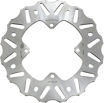 MOTO-MASTER BRAKE ROTOR FIXED NITRO CONTOURED NATURAL 110360