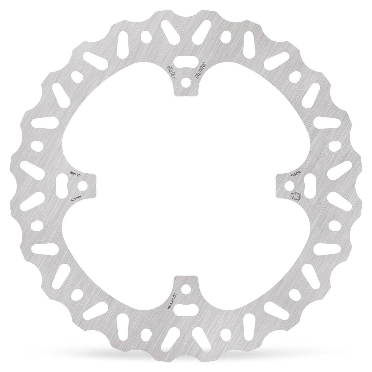MOTO-MASTER BRAKE ROTOR FIXED NITRO CONTOURED NATURAL 110356