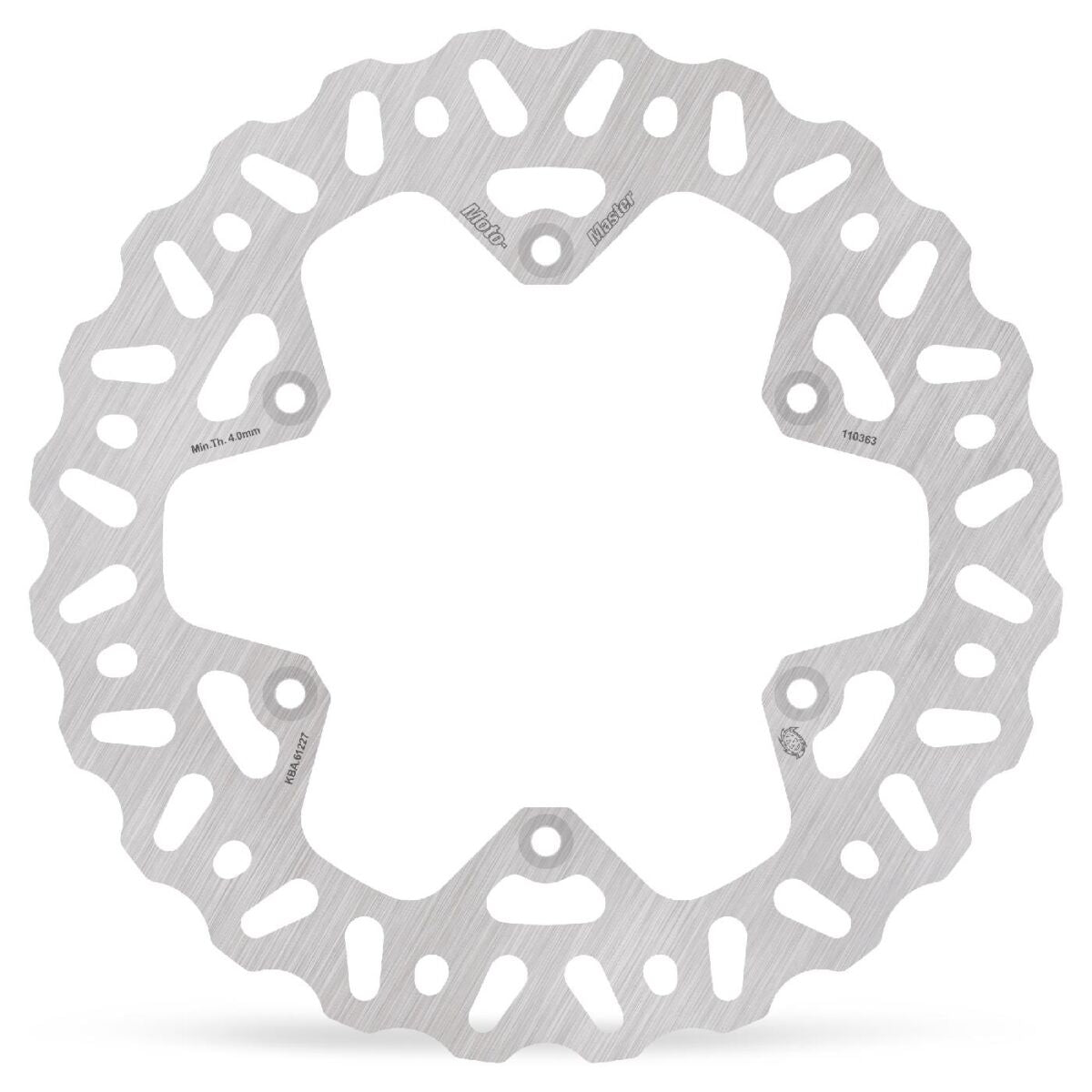 MOTO-MASTER BRAKE ROTOR FIXED NITRO CONTOURED NATURAL 110363