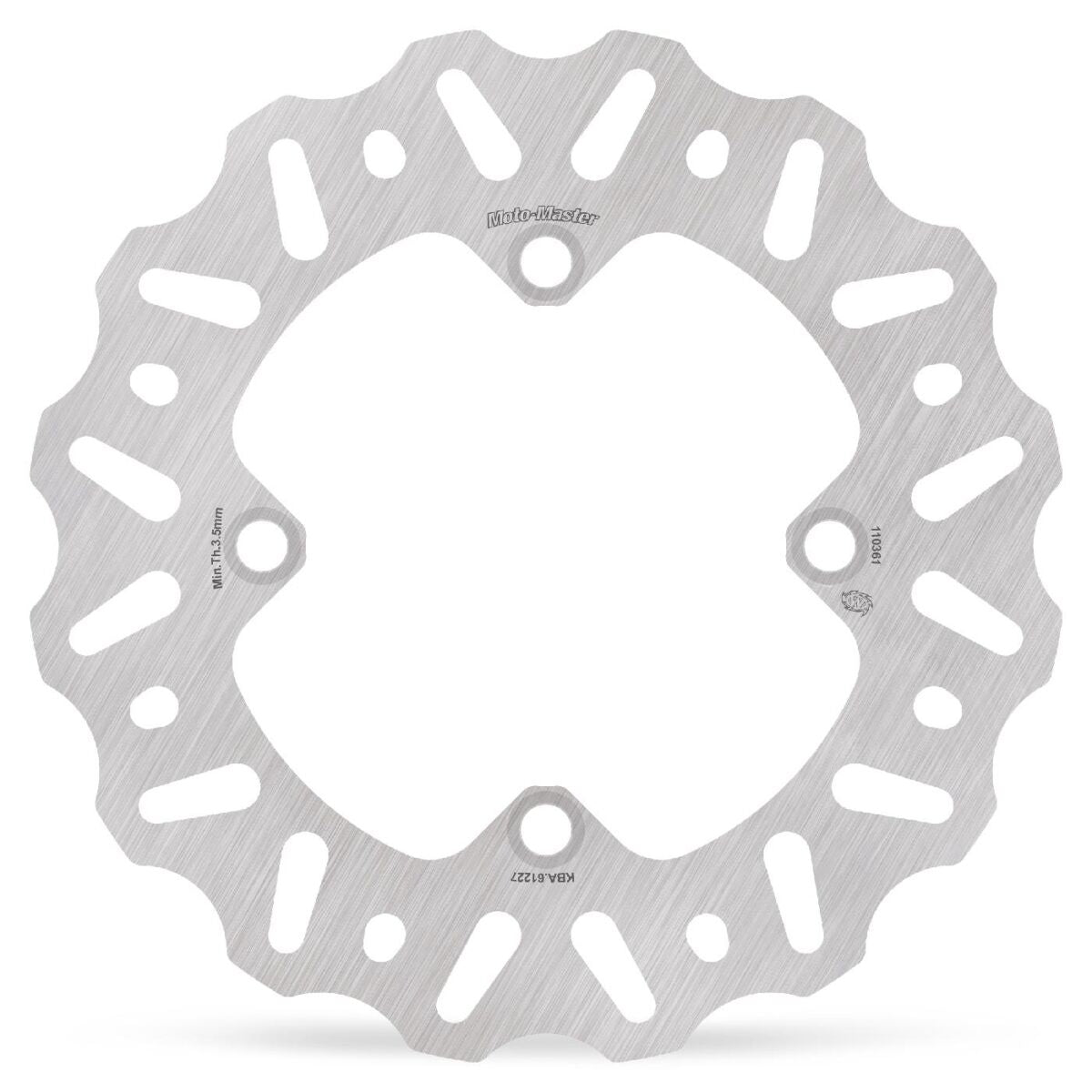 MOTO-MASTER BRAKE ROTOR FIXED NITRO CONTOUR NATURAL 110361
