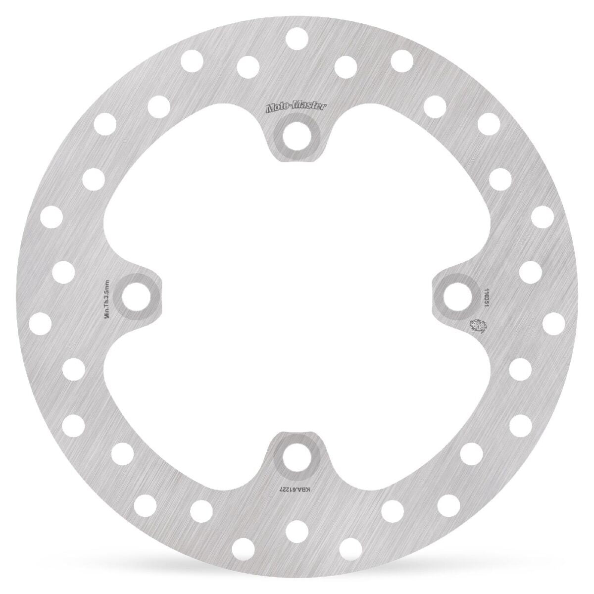MOTO-MASTER BRAKE ROTOR FIXED HALO ROUND 110351