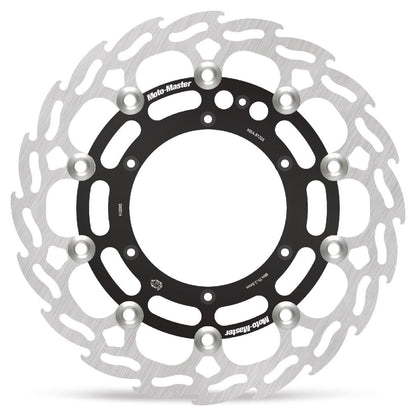 MOTO-MASTER BRAKE ROTOR FLOATING FLAME BLACK 112065