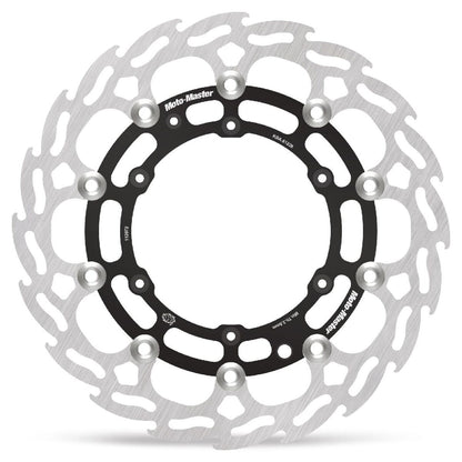 MOTO-MASTER BRAKE ROTOR FLOATING FLAME BLACK 112072
