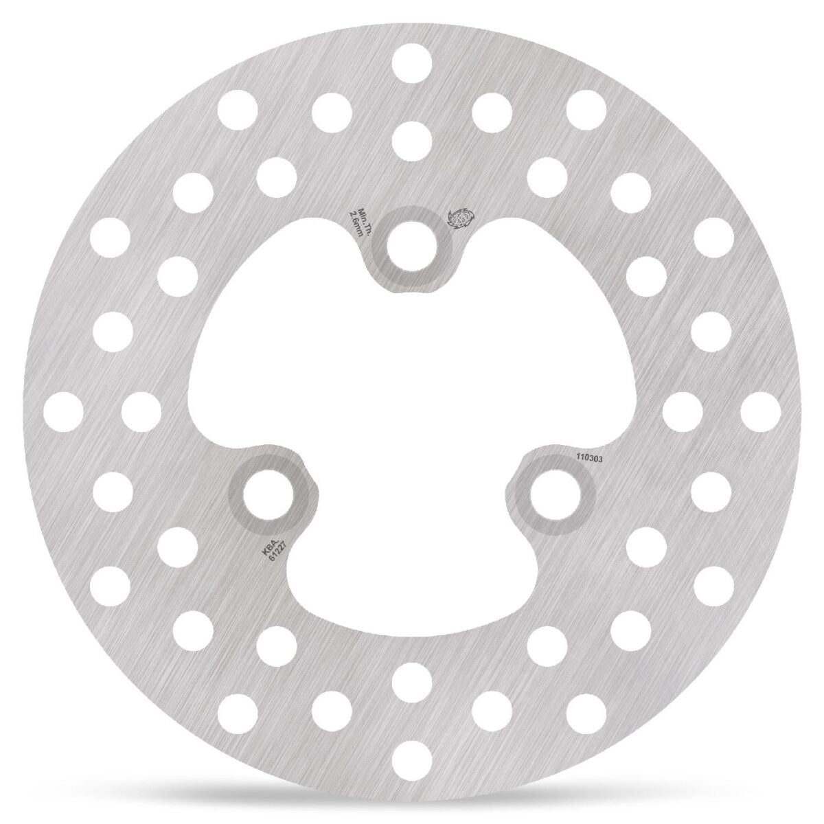 MOTO-MASTER BRAKE ROTOR FIXED HALO ROUND 110303