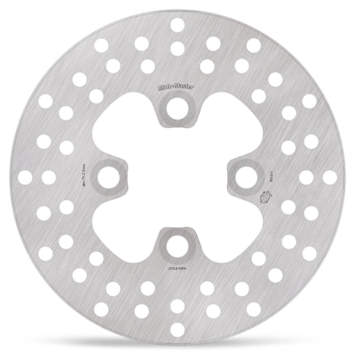 MOTO-MASTER BRAKE ROTOR FIXED HALO ROUND 110166
