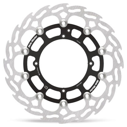 MOTO-MASTER BRAKE ROTOR FLOATING FLAME BLACK 112143