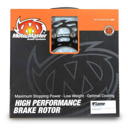 MOTO-MASTER BRAKE ROTOR FLOATING FLAME BLACK 112143