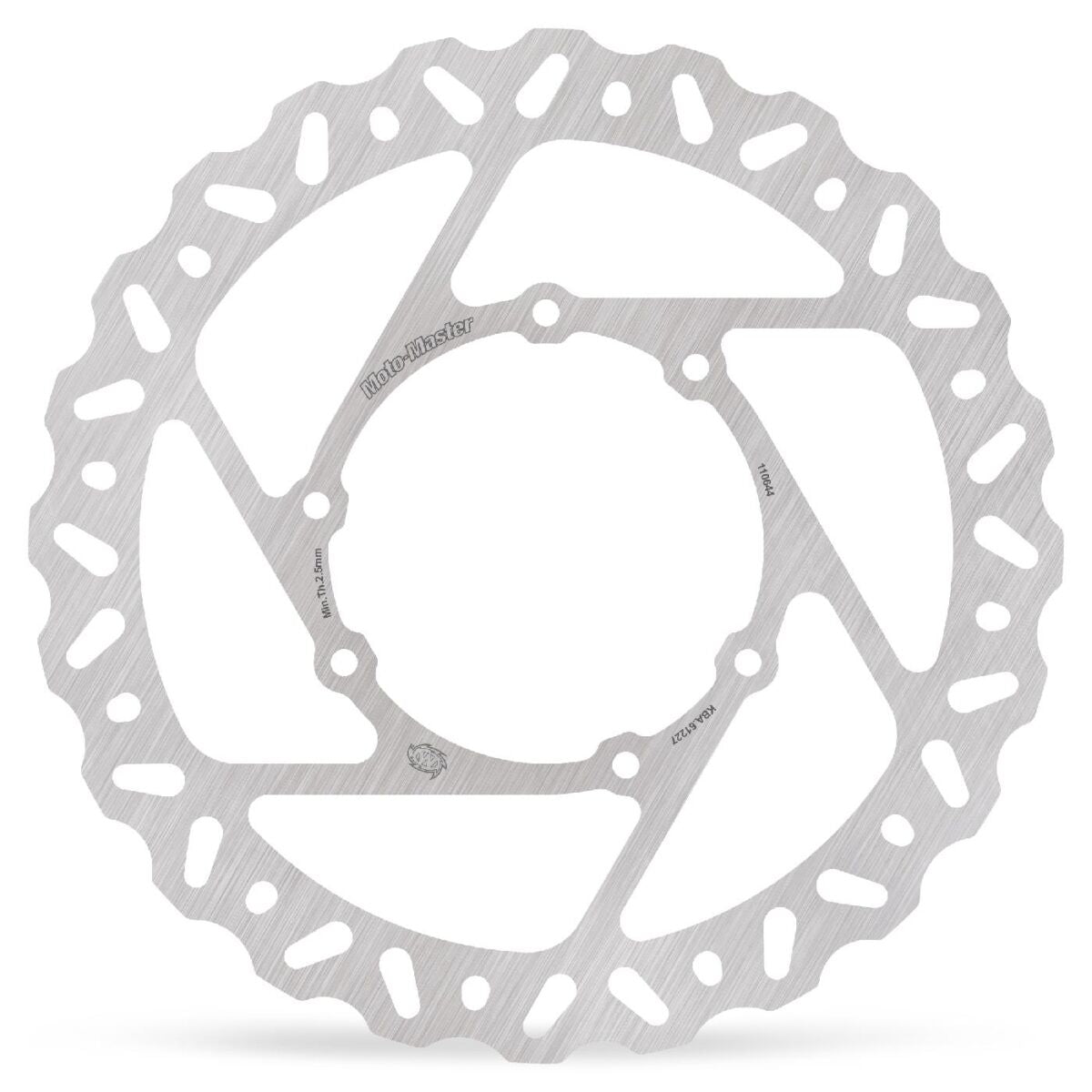 MOTO-MASTER BRAKE ROTOR FIXED NITRO CONTURED NATURAL 110644