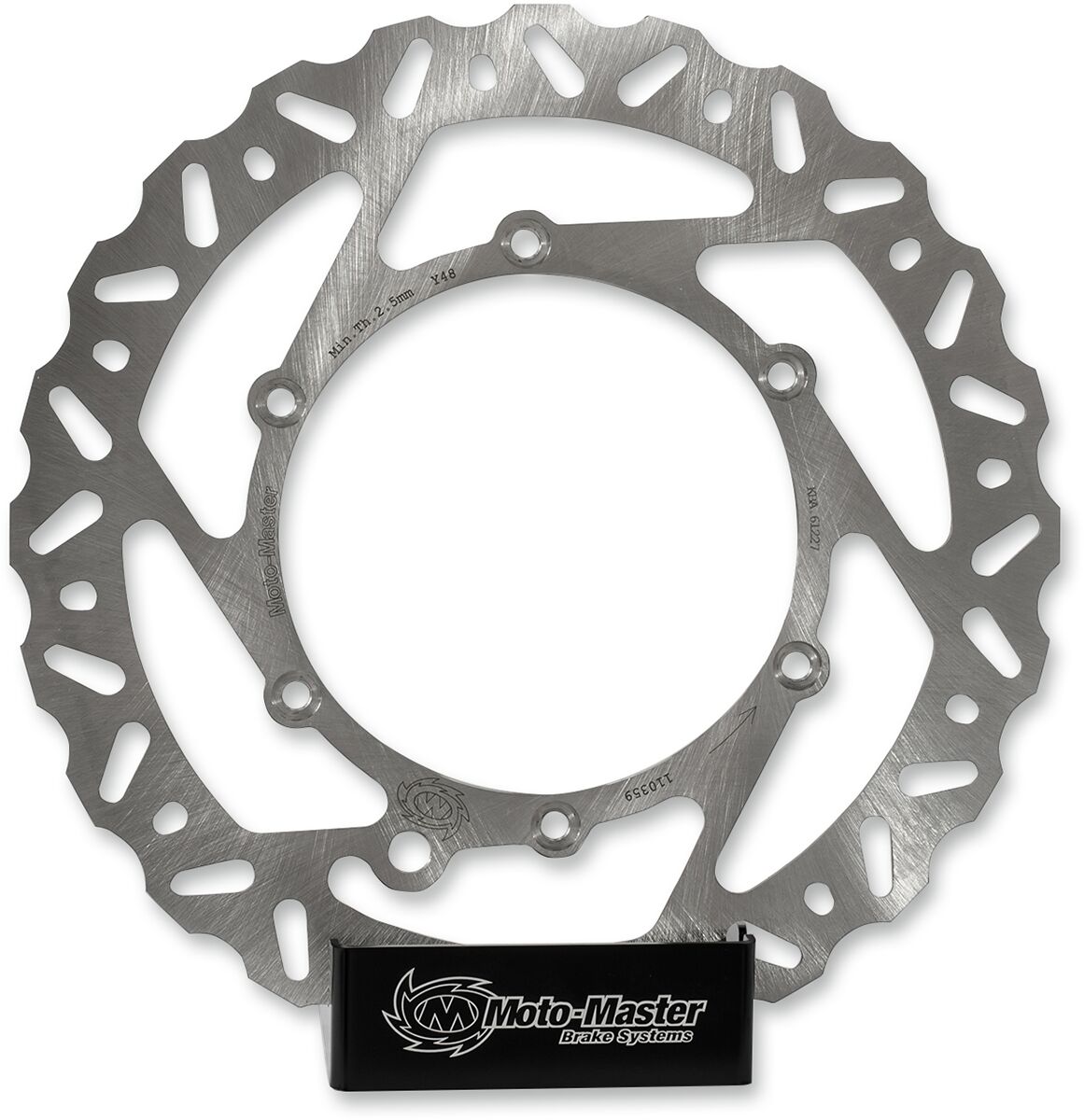 MOTO-MASTER BRAKE ROTOR FIXED NITRO CONTURED NATURAL 110644