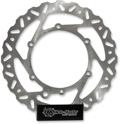 MOTO-MASTER BRAKE ROTOR FIXED NITRO CONTURED NATURAL 110644