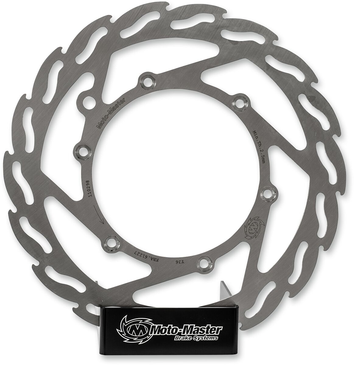 MOTO-MASTER BRAKE ROTOR FIXED FLAME FLAMED NATURAL 110645