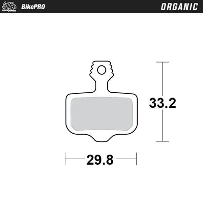 MOTO-MASTER BRAKE PAD ORGANIC 730641