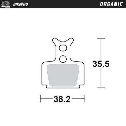 MOTO-MASTER BRAKE PAD ORGANIC 730741