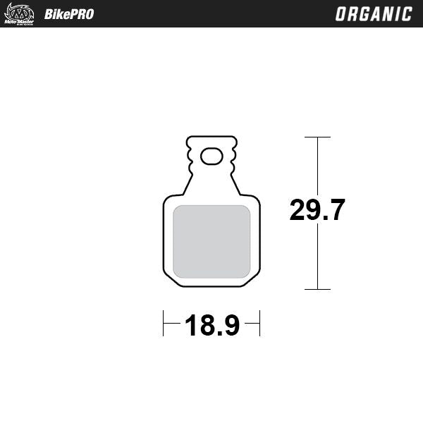 MOTO-MASTER BRAKE PAD ORGANIC 731241