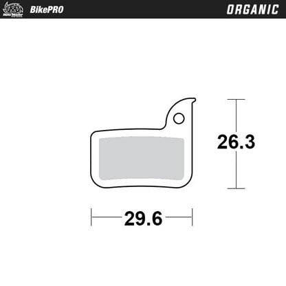 MOTO-MASTER BRAKE PAD ORGANIC 731741