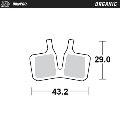 MOTO-MASTER BRAKE PAD ORGANIC 732141