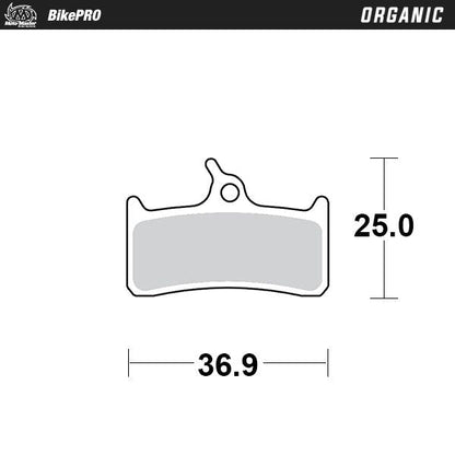 MOTO-MASTER BRAKE PAD ORGANIC 732641