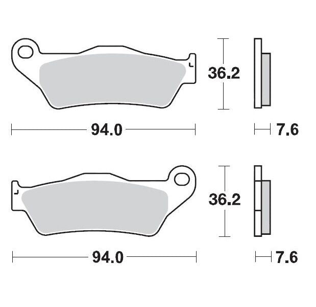 MOTO-MASTER BRAKE PAD OFFROAD SINTER PRO RACING 93011