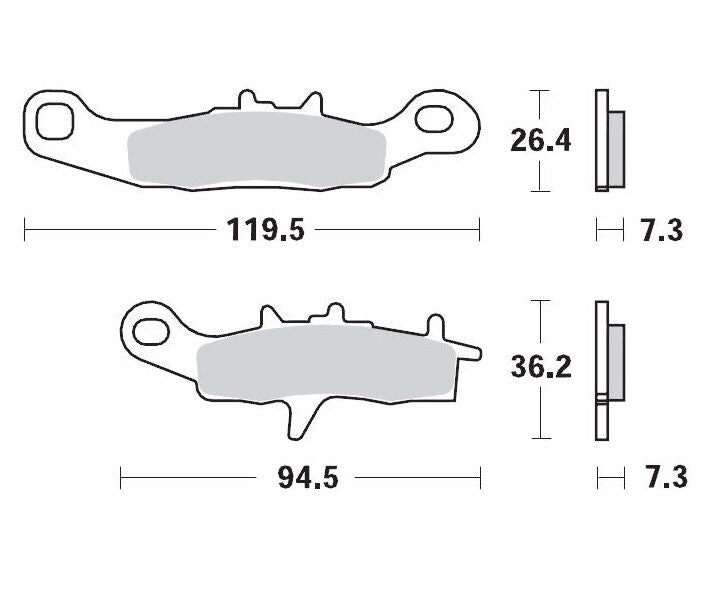 MOTO-MASTER BRAKE PAD OFFROAD SINTER PRO RACING 93911