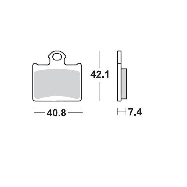 MOTO-MASTER BRAKE PAD OFFROAD SINTER PRO RACING GP 96712