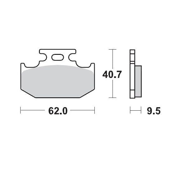 MOTO-MASTER BRAKE PAD OFFROAD SINTER PRO RACING 92811