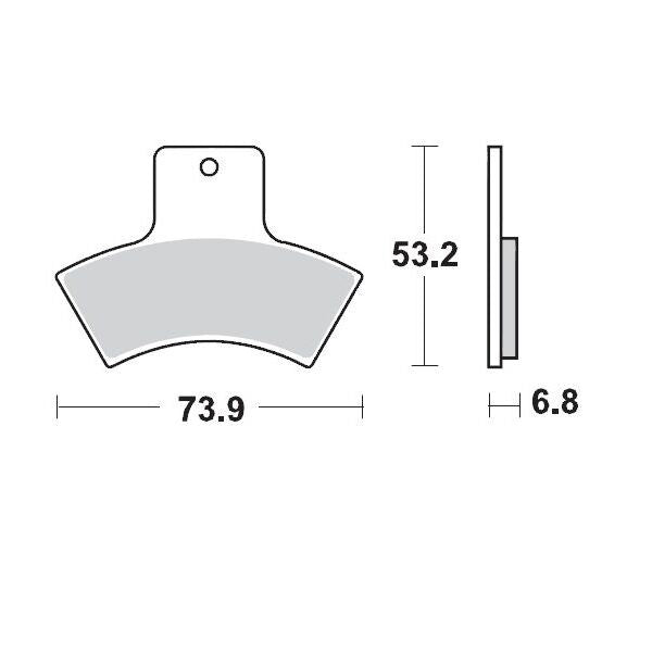 MOTO-MASTER BRAKE PAD ATV SINTER PRO RACING 96911