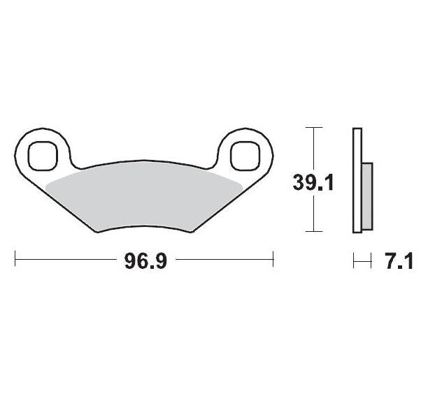 MOTO-MASTER BRAKE PAD ATV SINTER PRO RACING 97011