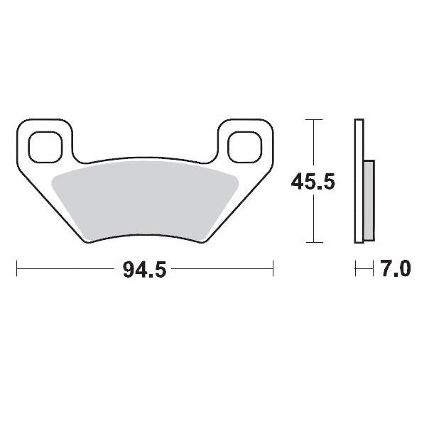 MOTO-MASTER BRAKE PAD ATV SINTER PRO RACING 97211
