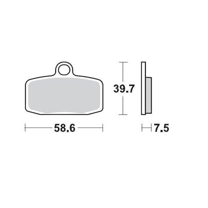 MOTO-MASTER BRAKE PAD OFFROAD SINTER PRO RACING GP 97412
