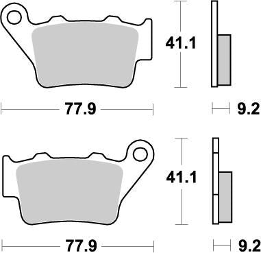 MOTO-MASTER BRAKE PAD OFFROAD NITRO 93221