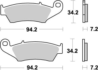 MOTO-MASTER BRAKE PAD OFFROAD NITRO 93421