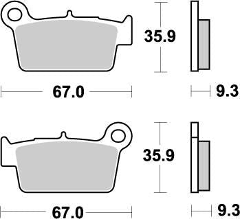 MOTO-MASTER BRAKE PAD NITRO OFFROAD 94521