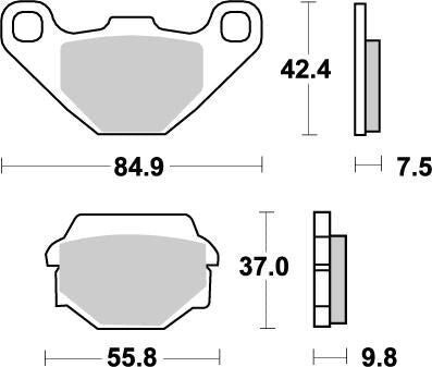 MOTO-MASTER BRAKE PAD OFFROAD NITRO 91121