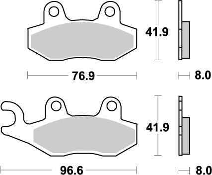 MOTO-MASTER BRAKE PAD OFFROAD NITRO 91921
