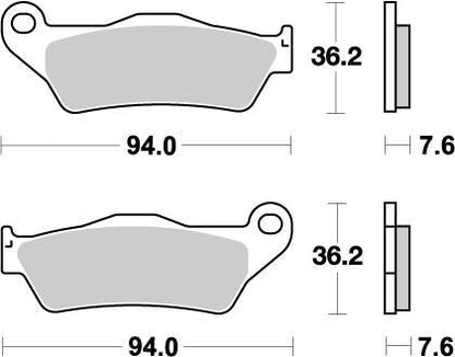 MOTO-MASTER BRAKE PAD OFFROAD NITRO 93021
