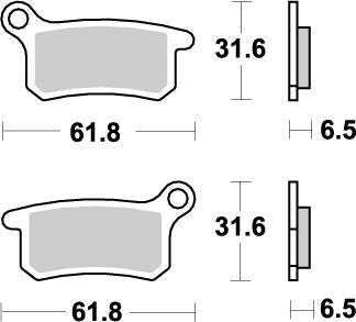 MOTO-MASTER BRAKE PAD OFFROAD NITRO 94621