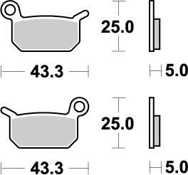 MOTO-MASTER BRAKE PAD OFFROAD NITRO 94721