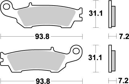 MOTO-MASTER BRAKE PAD OFFROAD NITRO 94921