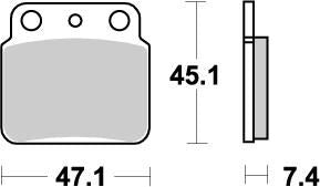 MOTO-MASTER BRAKE PAD ATV NITRO 95221
