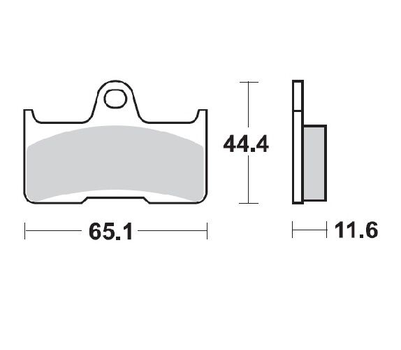 MOTO-MASTER BRAKE PAD ATV NITRO 98121