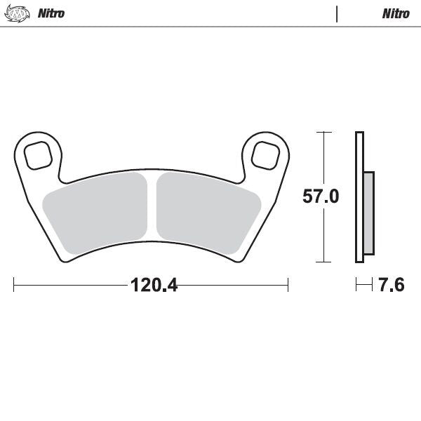 MOTO-MASTER BRAKE PAD ATV NITRO 98421
