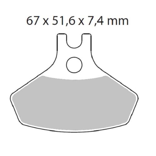MOTO-MASTER BRAKE PAD ATV NITRO 98621