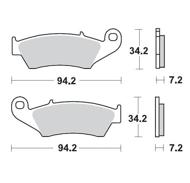 MOTO-MASTER BRAKE PAD OFFROAD NITRO SPORT 93422