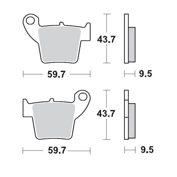 MOTO-MASTER BRAKE PAD OFFROAD NITRO SPORT 94322