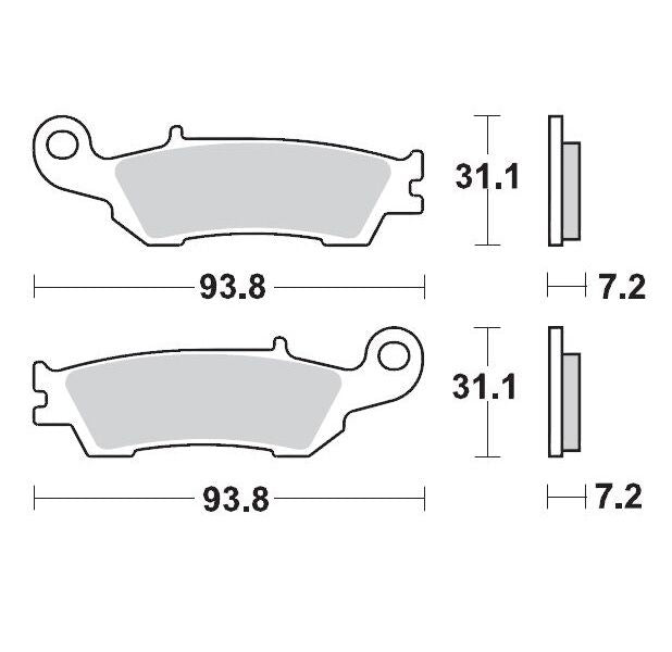 MOTO-MASTER BRAKE PAD OFFROAD NITRO SPORT 94922