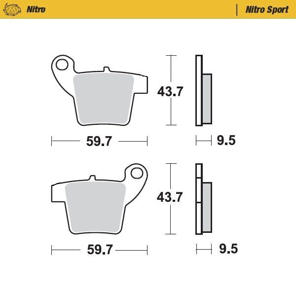 MOTO-MASTER BRAKE PAD OFFROAD NITRO SPORT 99022